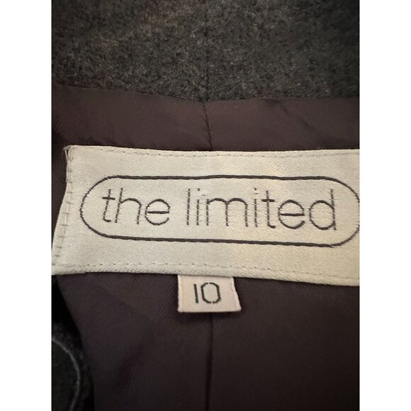 Vtg Y2k The Limited Womens Wool Scalloped Edge  Blazer Jacket Sz10 Whimsygoth - Picture 5 of 9